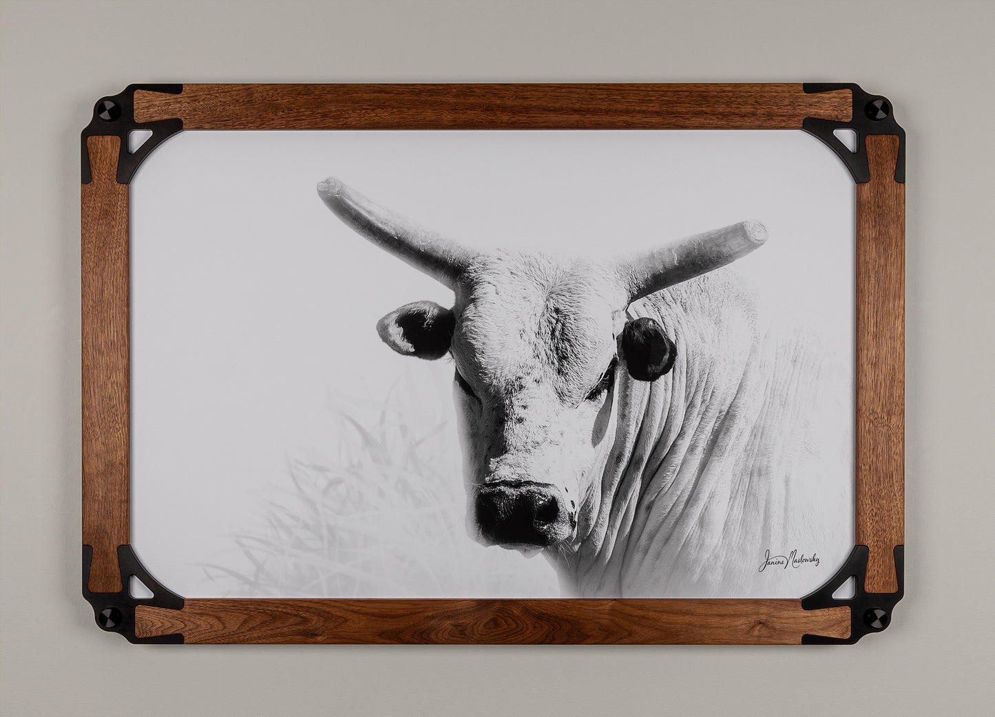 Motus Frame/Rustic 1  - 'By the Horns' - FRAMED ARTWORK